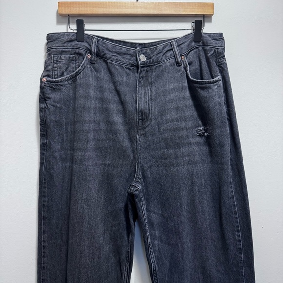 All Saints Ash Boyfriend Jeans in Washed Black Size 32 - Picture 4 of 13